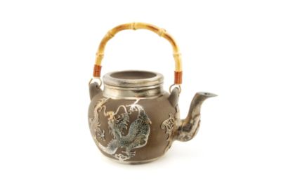 Pewter Dragon Yixing Teapot
